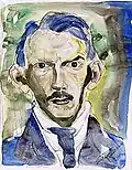 Självporträtt (watercolour) (Self-portrait)