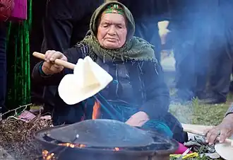 Lavash making in Lahıc, Ismailli, Azerbaijan