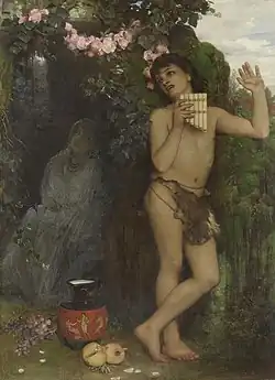 The complaint of the shepherd (Amaryllis); painted by Arnold Böcklin, 1866