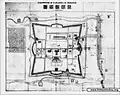 Drawing of Đồ Bàn citadel in 1913