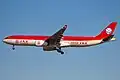Sichuan Airlines Airbus A330 painted by "Wuliangye"