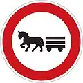 III-9: No animal-drawn vehicles