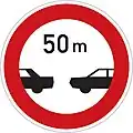 III-34: Minimum distance between vehicles