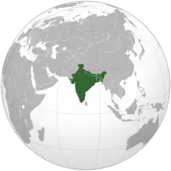 Member states shaded dark green.