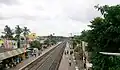 Bird's eye view of Birati railway station