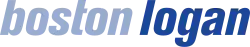 The logo of Logan International Airport