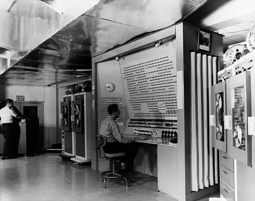 BRLESC-I computer console at BRL.