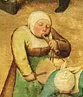Playing the flute and the drum