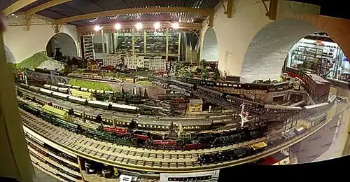 Another view of the 0-gauge layout