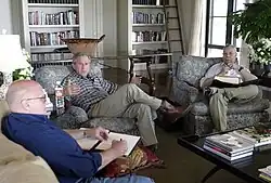 George W. Bush with Colin Powell and Richard Armitage