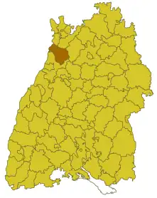 Location of Bruchsal