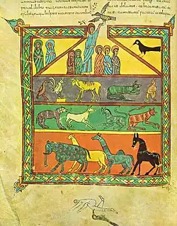 Urgell Beatus, f. 82v: Noah's Ark