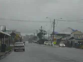 Babinda on a typical rainy day