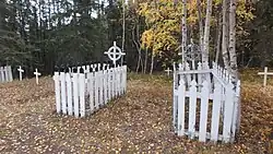 Back Bay Cemetery in the fall