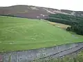 Backwater Reservoir dam with the spillway in the foreground