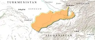 Ecoregion territory (in orange)