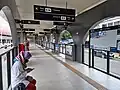 View of the platform area