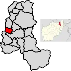 Baharak District Map