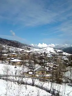The village of Bahmanan in winter