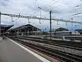 Lausanne station, looking East