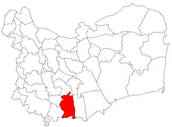 Location in Tulcea County