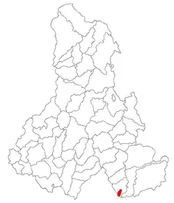Location in Harghita County