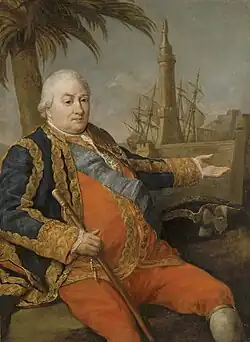 Portrait of Suffren by Pompeo Batoni
