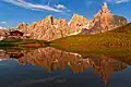 Cima dei Bureloni, Vezzana, and Cimon della Pala