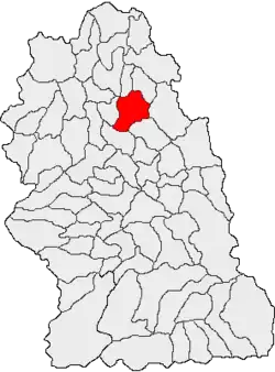 Location in Hunedoara County