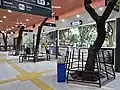 Inner view of the platform area