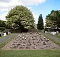 The section for cremated remains