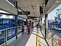 View of the platform area, 2023