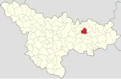 Location in Timiș County