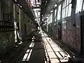 The Ballistite Grain Inhibiting Building's main hallway today.