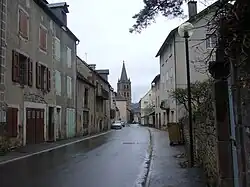 A road in the centre of the commune
