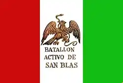Battalion of San Blas flag (1823–1848)