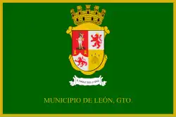 Flag of León, Guanajuato, Mexico