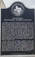 Historical marker for the town center[23]