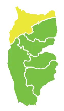 Map of Baniyas District within Tartus Governorate