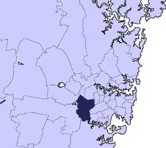 Location in Metropolitan Sydney