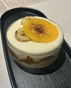 Banoffee pie with banana on top