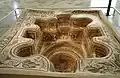 Baptismal fonts from the Byzantine period found in Bekalta displayed at the Sousse Archeological Museum.