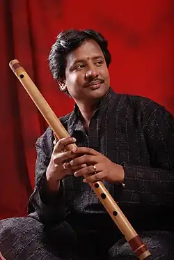 Portrait of Bapu Padmanabha, flutist and music composer