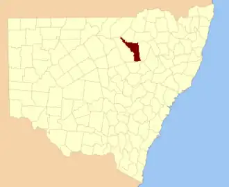 Location in New South Wales