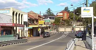 Hartill-Law Avenue (eastern side shops) in 2006.