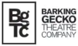 Letters B, g, T and c in box on left, the text "Barking Gecko Theatre Company" on right