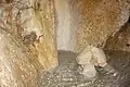 Inside the cave bath