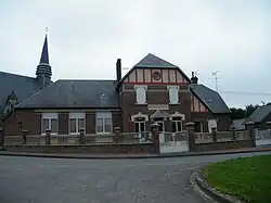 The town hall and school of Barleux