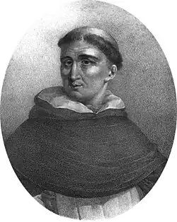 Portrait drawing of Jacques Barrelier