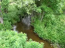 The Barricade stream from Road D1089